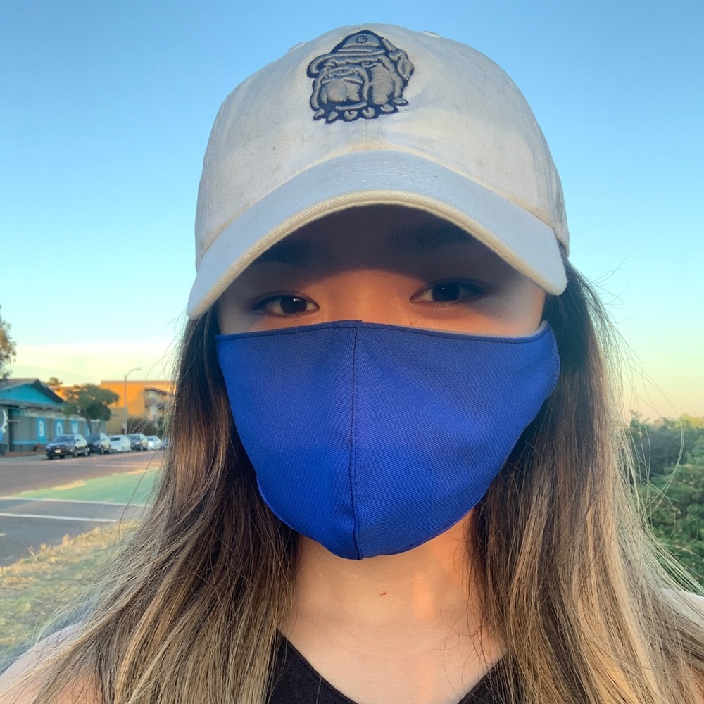 Soft, Comfortable, Blue Face Mask (3-layers)